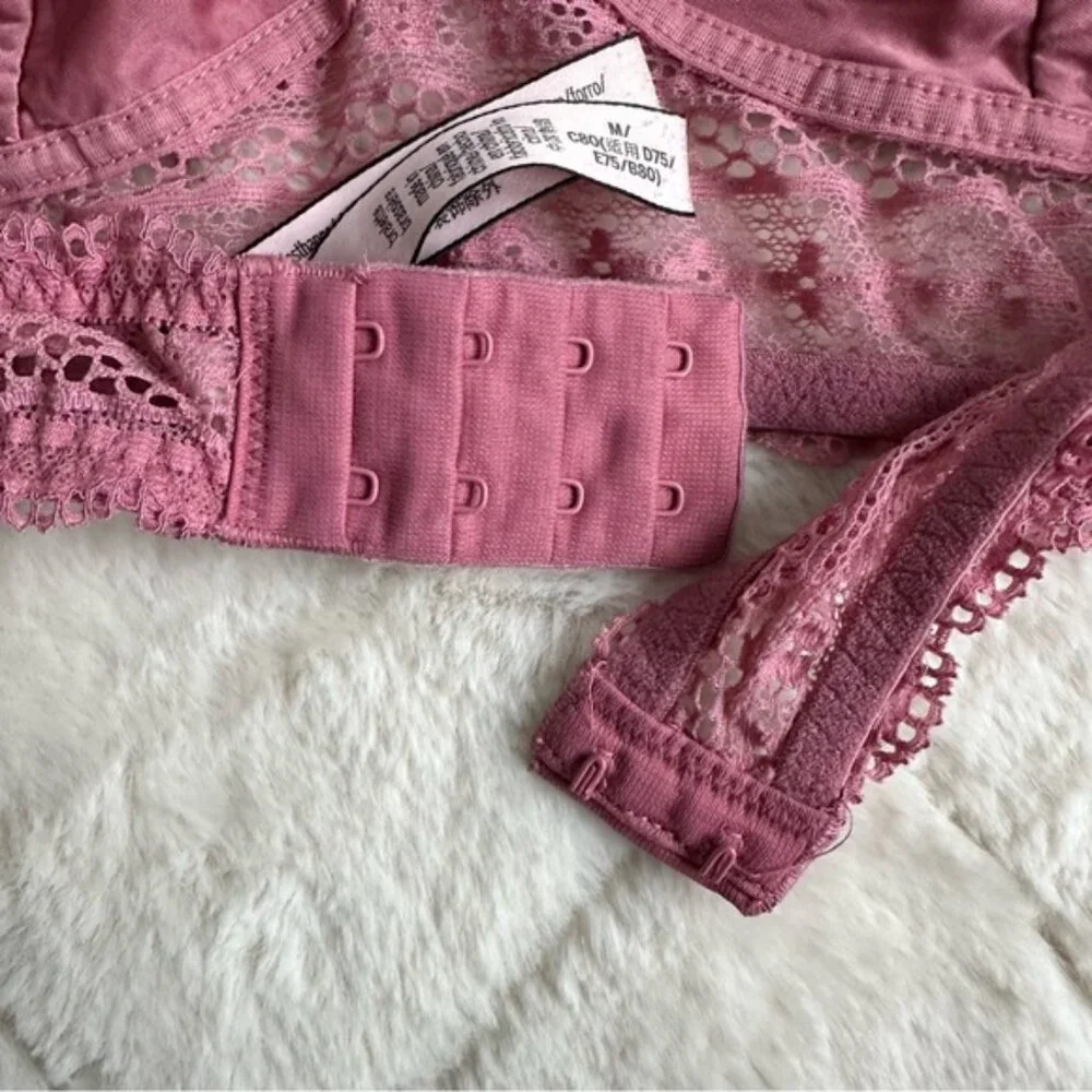 Victoria's Secret | Mauve Lace Bralette Halter long line | Size Medium